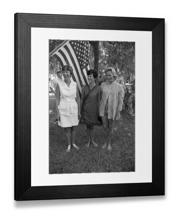 Framed Print : Astronauts Wives Posing Together Framed Print : Astronauts Wives Posing Together