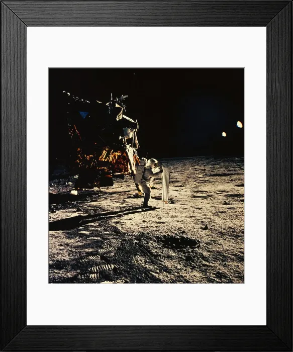 Framed Print : Buzz Aldrin on the Moon