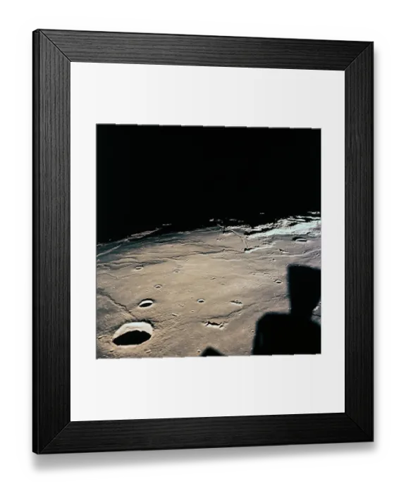Framed Print : Second Lunar Landing Site on Surface of Moon