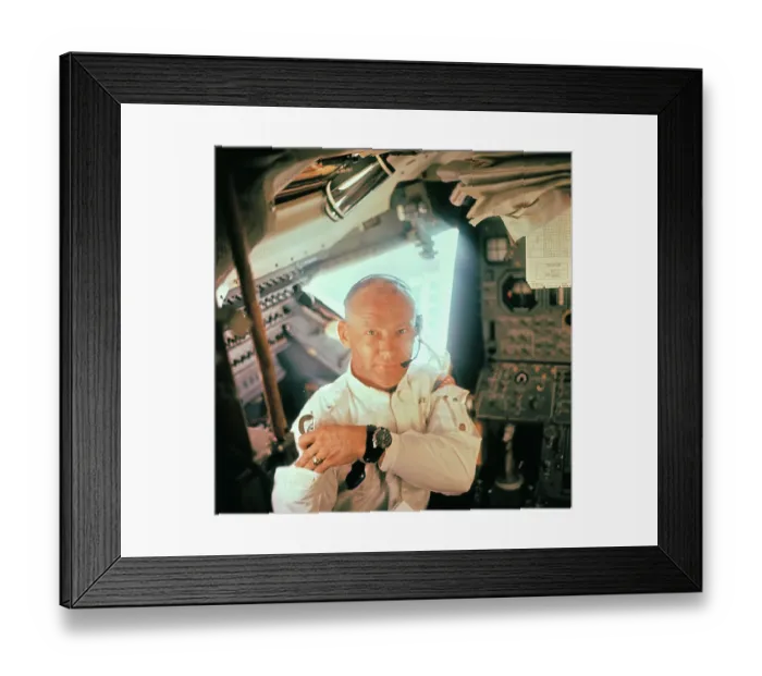 Framed Print : Portrait of Buzz Aldrin Framed Print : Portrait of Buzz Aldrin