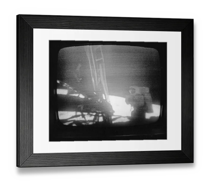 Framed Print : Neil Armstrong on Moon's Surface Framed Print : Neil Armstrong on Moon's Surface