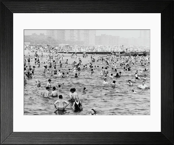 Framed Print : Coney Island Beach