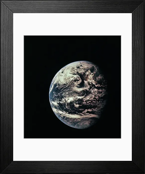 Framed Print : View of the Earth from Apollo 11 Framed Print : View of the Earth from Apollo 11