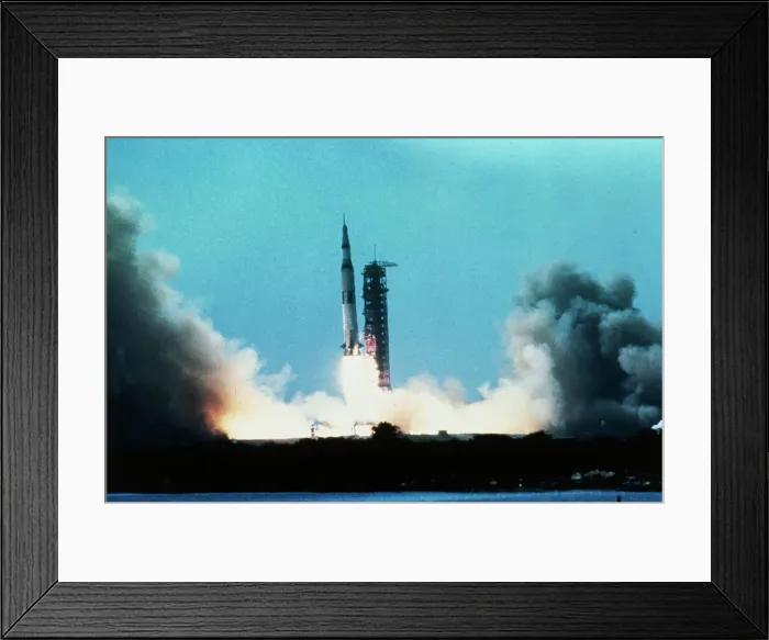 Framed Print : Apollo 11 Blasting Off Framed Print : Apollo 11 Blasting Off
