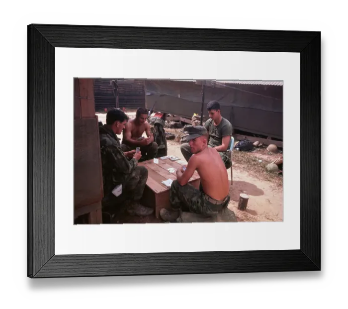 Framed Print : Quang Tri Combat Base, Vietnam War