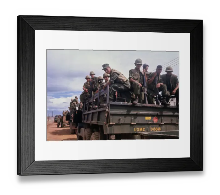Framed Print : Quang Tri Combat Base, Vietnam War