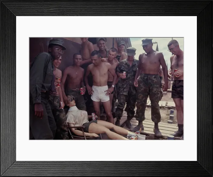 Framed Print : Quang Tri Combat Base, Vietnam War