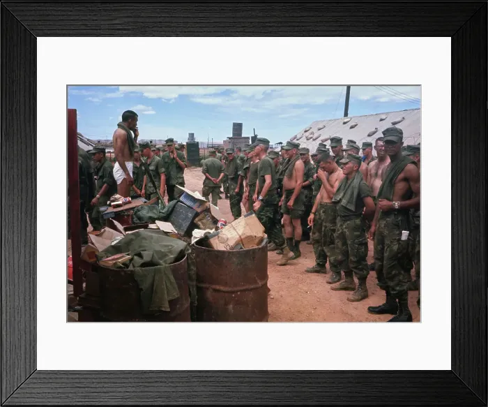 Framed Print : Quang Tri Combat Base, Vietnam War