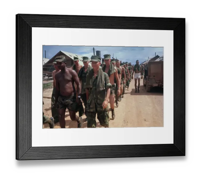 Framed Print : Quang Tri Combat Base, Vietnam War