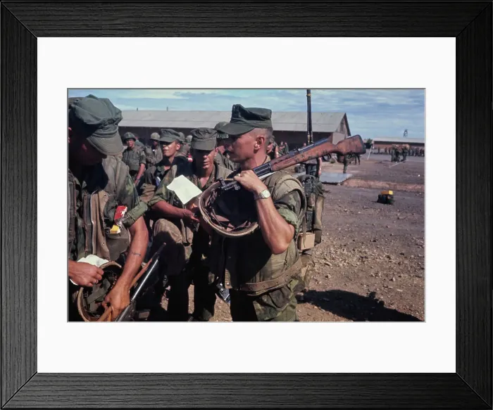 Framed Print : Quang Tri Combat Base, Vietnam War
