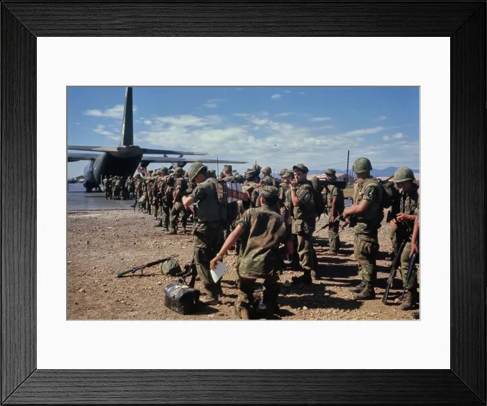 Framed Print : Quang Tri Combat Base, Vietnam War