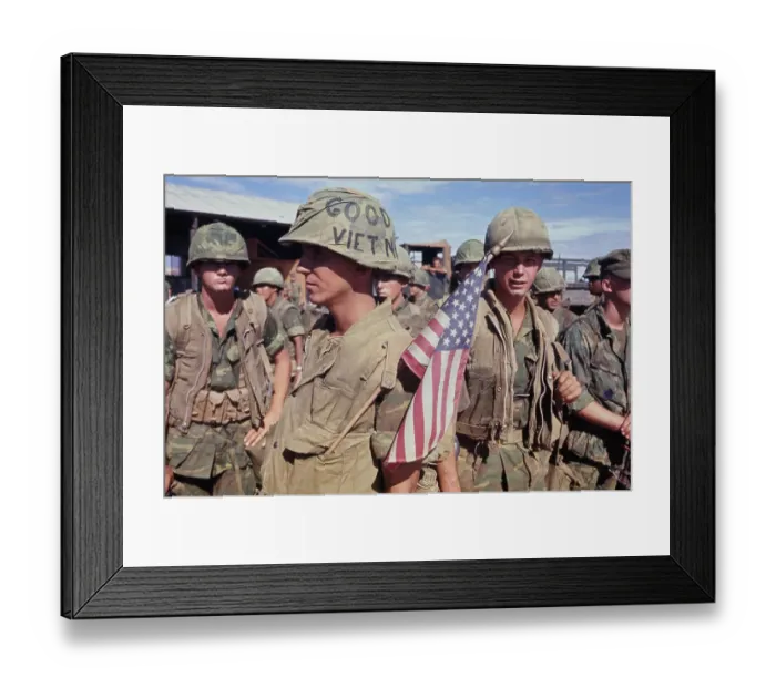Framed Print : Quang Tri Combat Base, Vietnam War