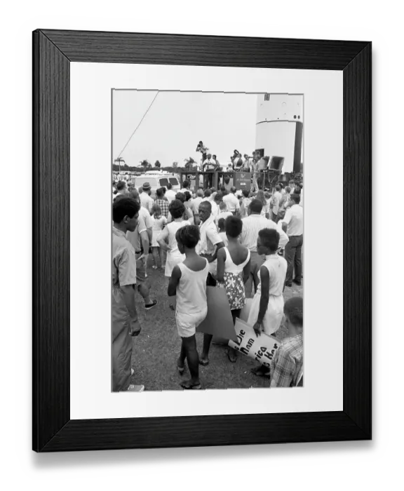 Framed Print : Poor People Protest at Apollo 11 Launch Framed Print : Poor People Protest at Apollo 11 Launch