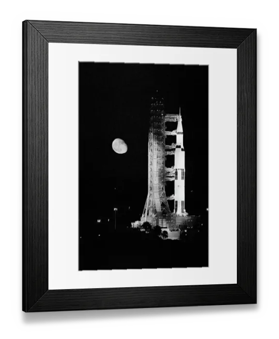 Framed Print : Apollo 11 Spacecraft Ready For Liftoff Framed Print : Apollo 11 Spacecraft Ready For Liftoff
