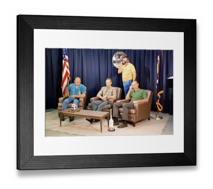 Framed Print : Neil Armstrong with Fellow Astronauts Framed Print : Neil Armstrong with Fellow Astronauts