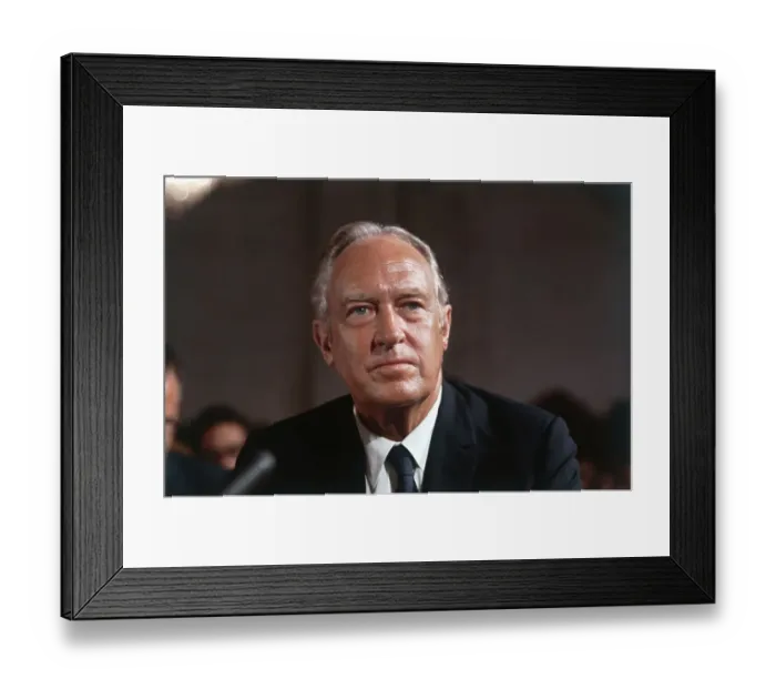 Framed Print : Portrait of William P. Rogers