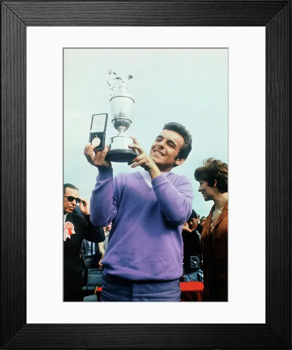 Framed Print : Tony Jacklin Holding His Trophy Framed Print : Tony Jacklin Holding His Trophy