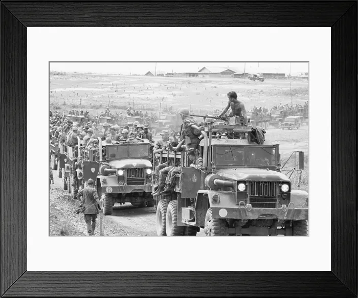 Framed Print : Marine Troops Moving Out Of Vietnam Framed Print : Marine Troops Moving Out Of Vietnam