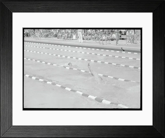 Framed Print : Roland Matthes and Mitch Ivey in Swimming Action Framed Print : Roland Matthes and Mitch Ivey in Swimming Action