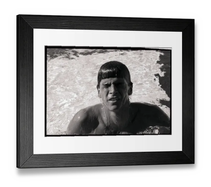 Framed Print : Mark Spitz Emerging from Water Framed Print : Mark Spitz Emerging from Water
