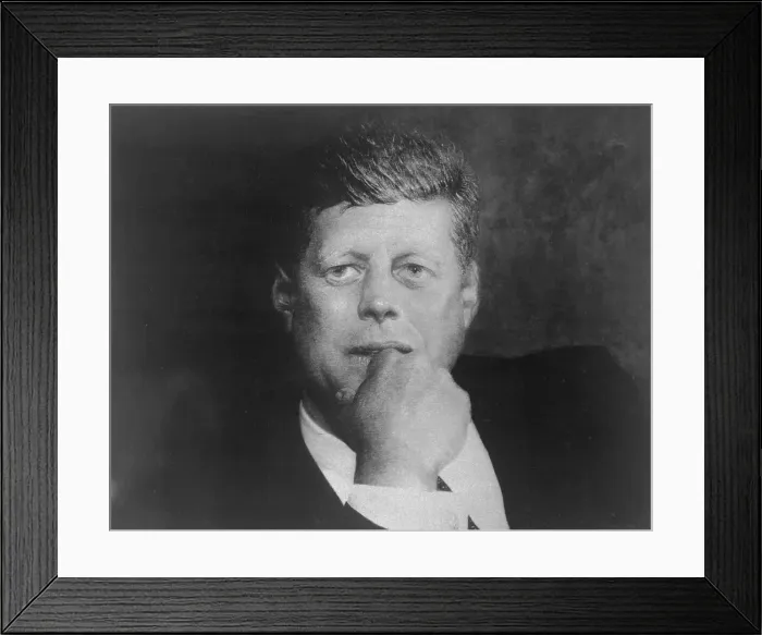 Framed Print : Portrait of John F. Kennedy Painted by James Wyeth