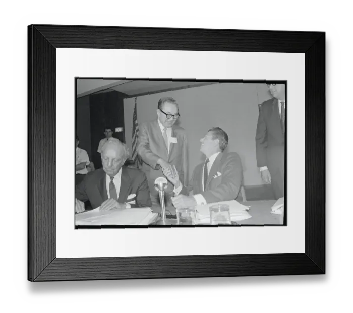 Framed Print : Ronald Reagan and Dr. Hayakawa Shaking Hands Framed Print : Ronald Reagan and Dr. Hayakawa Shaking Hands