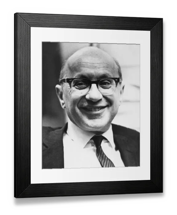 Framed Print : Economist Milton Friedman