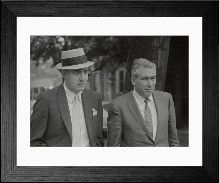 Framed Print : Mafia Boss Thomas Eboli With Attorney Framed Print : Mafia Boss Thomas Eboli With Attorney