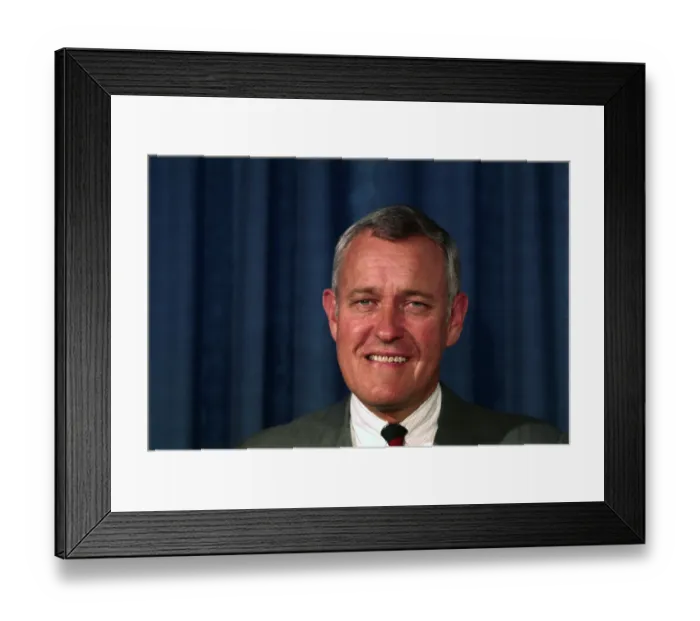 Framed Print : Portrait of Tom McCall Framed Print : Portrait of Tom McCall