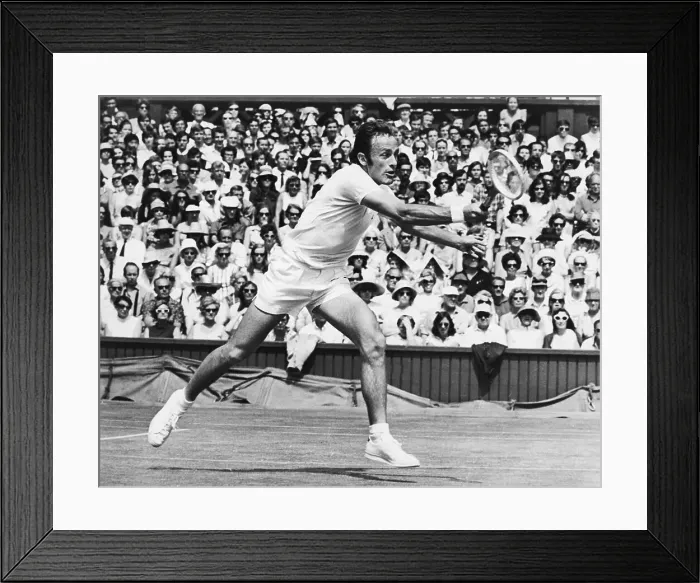 Framed Print : John Newcombe Rushing To The Net Framed Print : John Newcombe Rushing To The Net