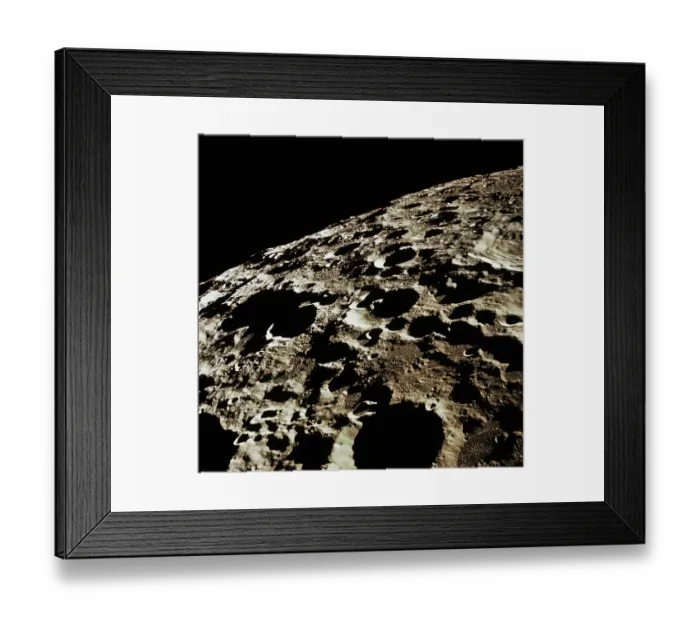 Framed Print : Southwest View of the Moon Framed Print : Southwest View of the Moon