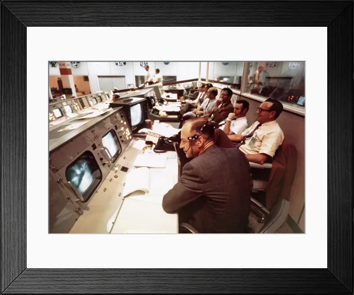 Framed Print : Mission Operations Control Room Framed Print : Mission Operations Control Room