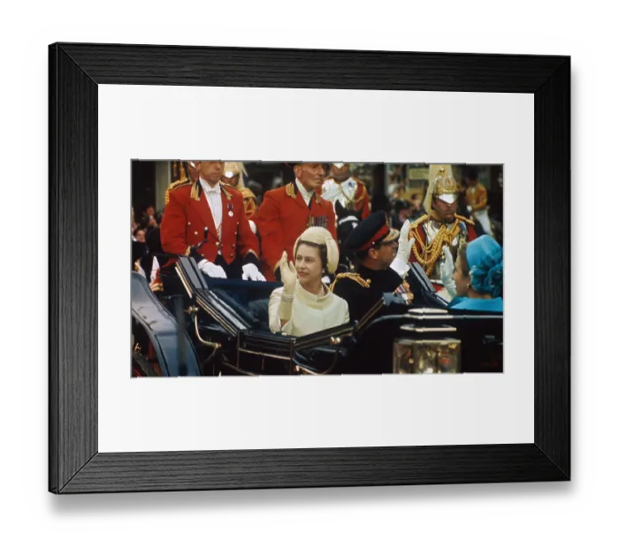 Framed Print : Queen Elizabeth II, Prince Philip, Princess Anne Framed Print : Queen Elizabeth II, Prince Philip, Princess Anne