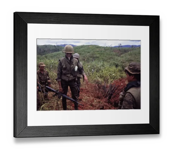 Framed Print : CIDG Soldiers, Vietnam War Framed Print : CIDG Soldiers, Vietnam War