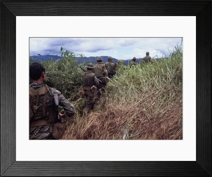 Framed Print : CIDG Soldiers, Vietnam War Framed Print : CIDG Soldiers, Vietnam War