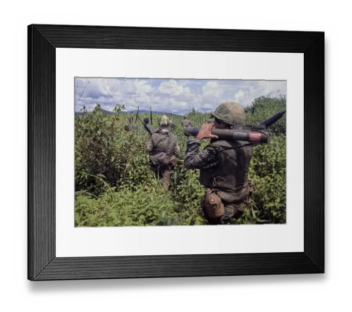 Framed Print : CIDG Soldiers, Vietnam War Framed Print : CIDG Soldiers, Vietnam War