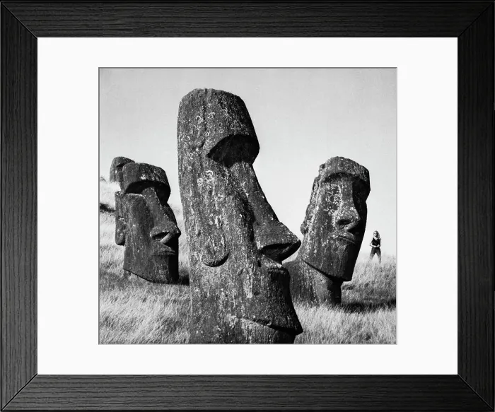 Framed Print : Moa Statues Near Quarry on Easter Island Framed Print : Moa Statues Near Quarry on Easter Island