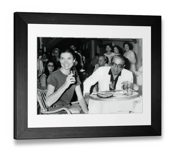 Framed Print : Jacqueline Onassis and Her Husband