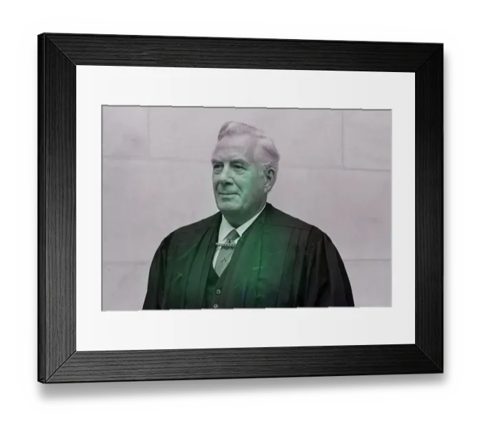 Framed Print : Warren E. Burger In His Judicial Robe Framed Print : Warren E. Burger In His Judicial Robe