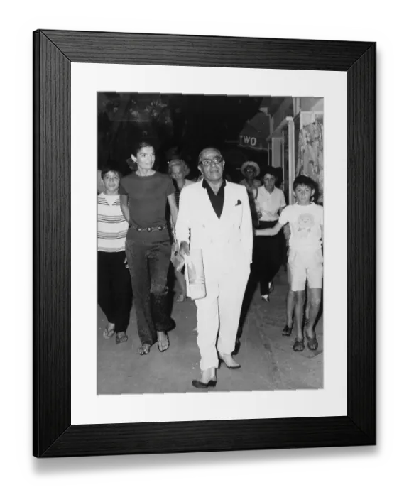 Framed Print : Aristotle Onassis With Wife Jacqueline Framed Print : Aristotle Onassis With Wife Jacqueline