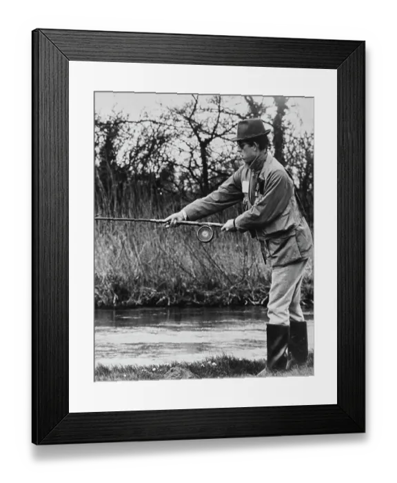 Framed Print : Prince Charles Fishing Framed Print : Prince Charles Fishing