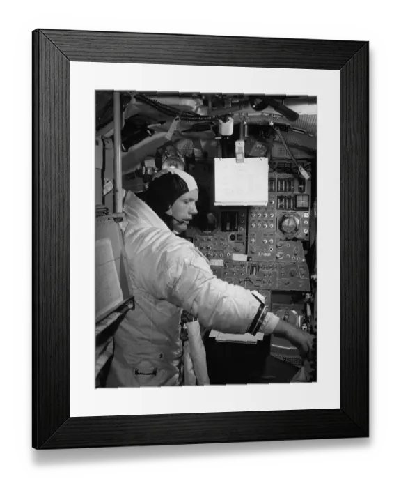 Framed Print : Apollo 11 Neil Armstrong in Training Framed Print : Apollo 11 Neil Armstrong in Training