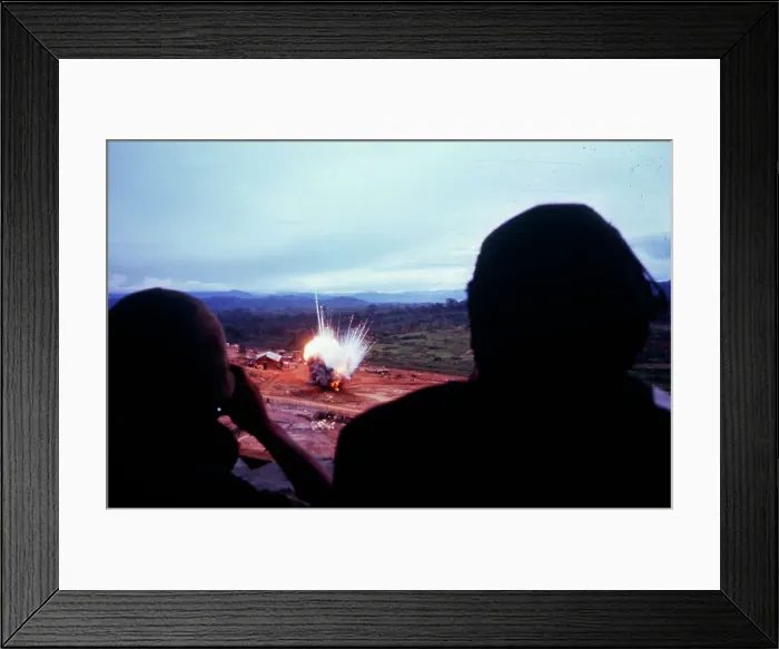 Framed Print : CIDG Soldiers Within Ben Het Camp Framed Print : CIDG Soldiers Within Ben Het Camp