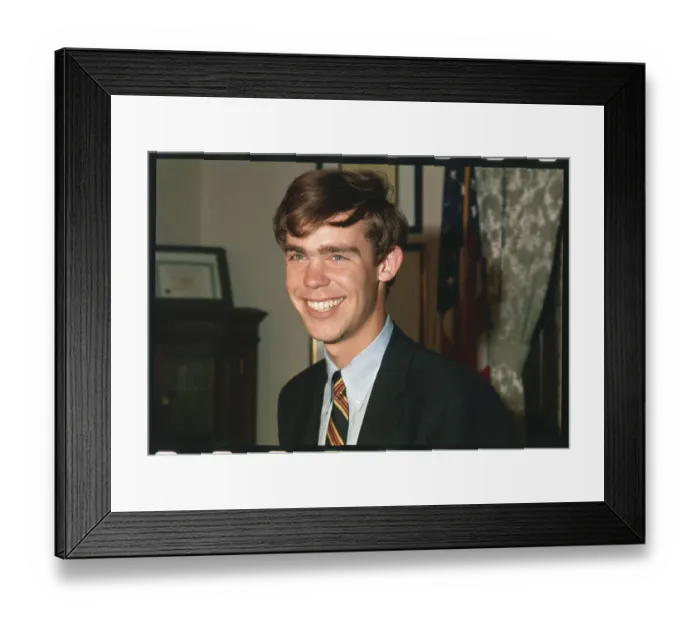 Framed Print : David Eisenhower Smiling For the Camera Framed Print : David Eisenhower Smiling For the Camera