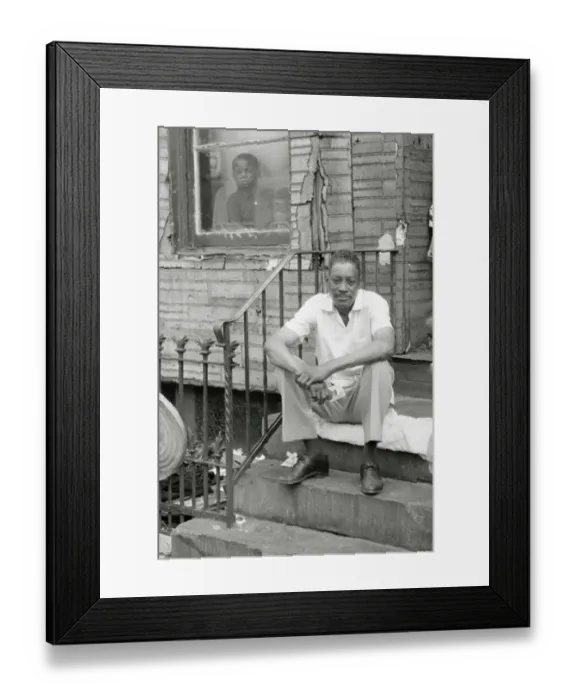 Framed Print : Brother Bullock Sitting on Steps Framed Print : Brother Bullock Sitting on Steps
