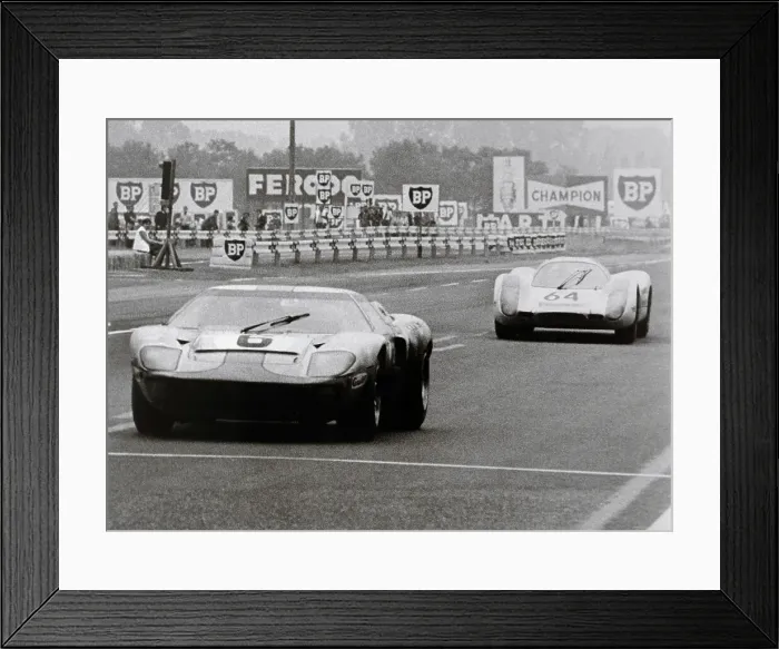Framed Print : Cars in Le Mans Race Framed Print : Cars in Le Mans Race