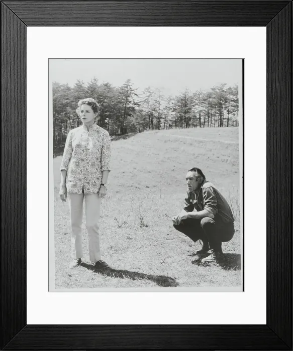 Framed Print : Ingrid Bergman and Anthony Quinn Taking Break Framed Print : Ingrid Bergman and Anthony Quinn Taking Break