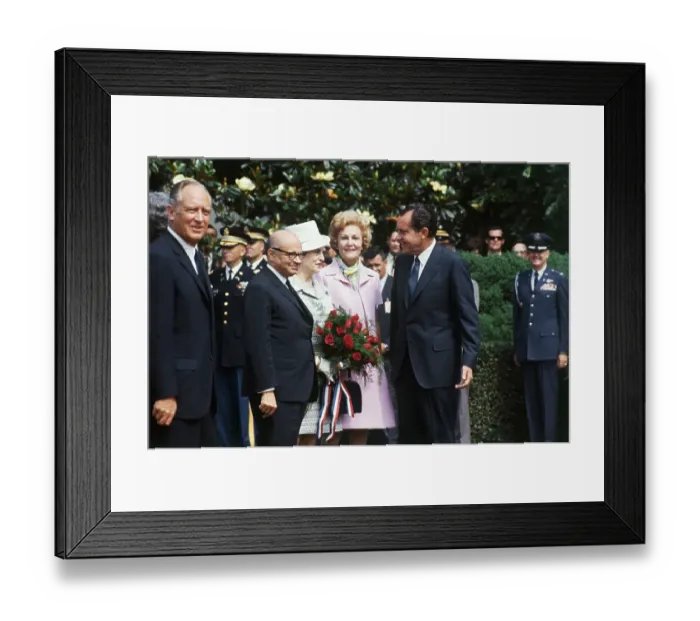 Framed Print : President Nixon and President Carlos Lieras Restrapo Framed Print : President Nixon and President Carlos Lieras Restrapo