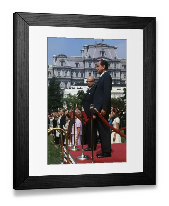 Framed Print : President Nixon and President Carlos Lieras Restrapo Framed Print : President Nixon and President Carlos Lieras Restrapo