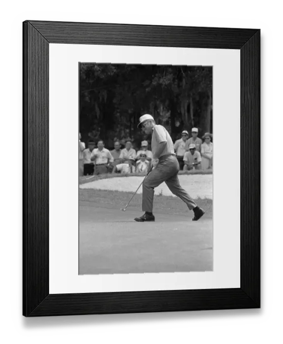 Framed Print : Miller Barber Willing Ball Into Hole